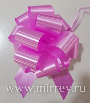 Бант-шар 50 мм, диаметр 19 см, розовый