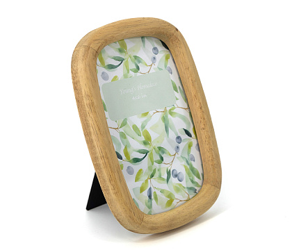 Фоторамка декоративная из дерева, серия "Оливия", со стеклом, 10x15 см