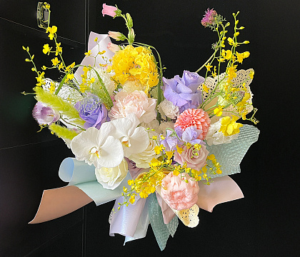 Упаковочная бумага с перламутровым отливом 53 см* 4 ярда, 120 г/м², белый