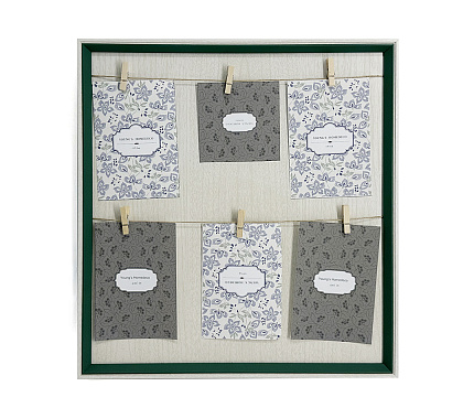 Фоторамка-коллаж декоративная из МДФ для 6 фотографий, 39,4х2х42,9