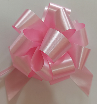 Бант-шар 50 мм, диаметр 19 см, светло-розовый