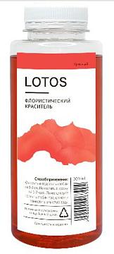 Краска для окрашивания живых цветов Lotos, 300мл, цвет красный.