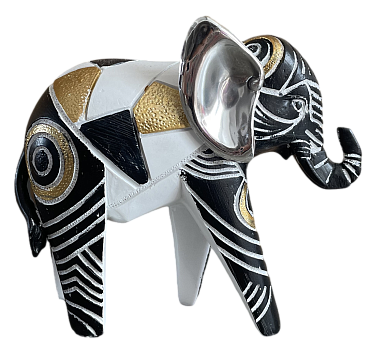 Статуэтка декоративная "Слон", полирезина, цвет темный 14*5,5*12 см