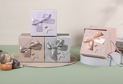 Набор коробок подарочных ассорти 11,5*11,5*12,5 см, 4 шт.