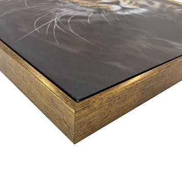 Картина "Леопард", 30% ручная работа, рама пластиковая, 50*70*3,5