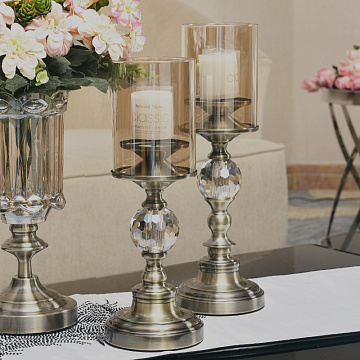 Подсвечник серия "Шайн", цвет золото, 32 см