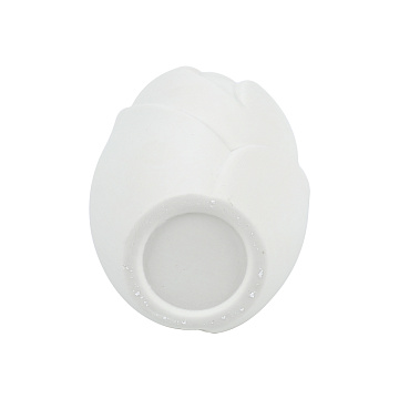 Ваза керамическая, цвет белый, 8,5*21 см