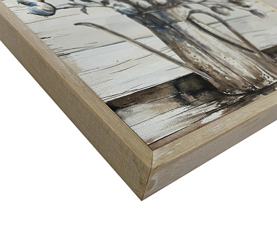 Постер "Цветы", рама деревянная, 20*20*1,9