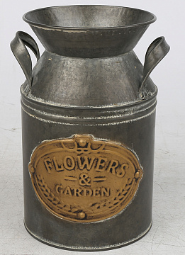 Декоративное кашпо-бидон 12.2XH20.8CM, металл