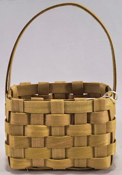 Корзина плетеная (секвойя), 9x5,5x6/13,5 см, 1 шт., натуральный
