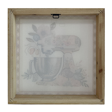 Постер "Бон аппетит" коричневый, без рамы, 30*30*3,8