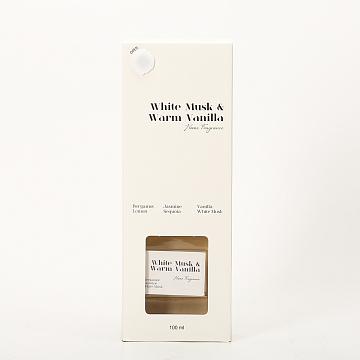Ароматический диффузор с палочками 100 мл., White Musk & Warm Vanilla/Белый мускус и теплая ваниль
