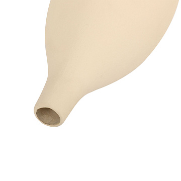 Ваза керамическая, цвет пастельно-желтый, 9,5*27,5 см