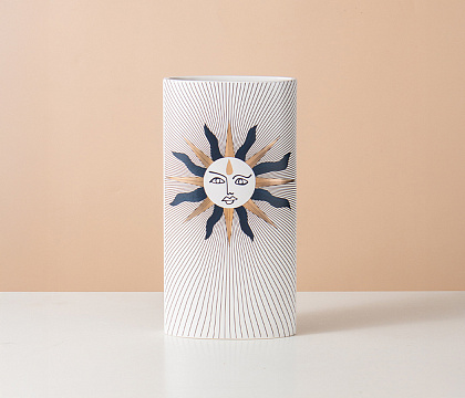 Керамическая декоративная ваза серия "Солнце", 17*8,5*32,5 см