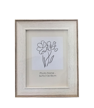 Фоторамка декоративная из МДФ со стеклом "Классик", цвет светлое дерево, 13x18 см