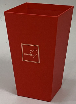  Коробка под цветы 9x6x14,5 см. 1 шт., красный