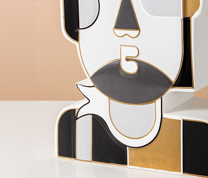 Керамическая декоративная ваза серия "Пикассо", 19,5*9*29 см