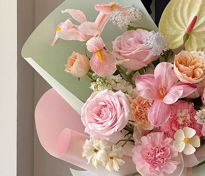 Упаковочная бумага с перламутровым отливом 53 см* 4 ярда, 120 г/м², белый