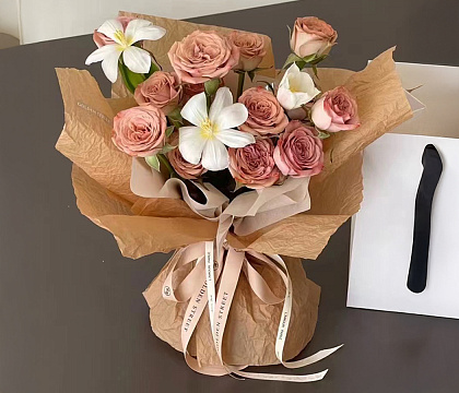 Упаковочная бумага 56 см*56 см, 5листов/упак, 80 г/м², белый