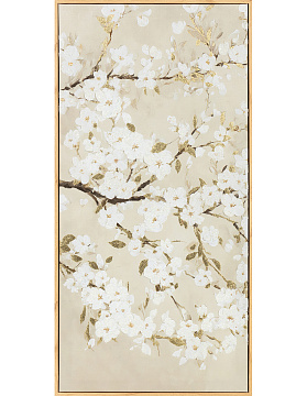 Картина "Пюрете I" с тиснением и глиттером, рама пластиковая, 80x40x2,8