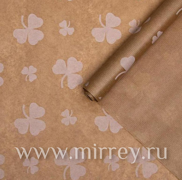  Крафт 40гр диз. Цветок белый 0,72х10м