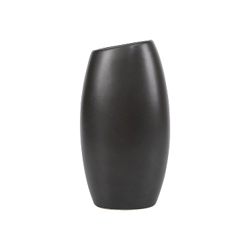 Ваза керамическая, цвет черно-золотой, 12,5*9*23,5 см