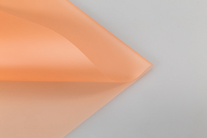 Упак. материал матовая пленка "Флёр", 53 мкр, 58 см х 10 м, бежевый