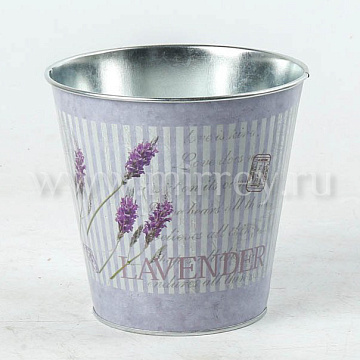 Декоративное кашпо "Lavender" D15XH14CM B10, металл