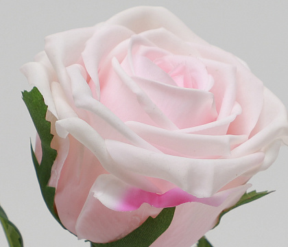 Цветок искусственный декоративный "Роза", H43*D8 см., светло-розовый