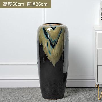 Ваза керамическая декоративная, цвет хаки, 70*30 см.