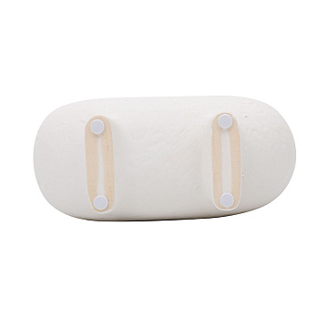 Ваза керамическая, цвет белый, 21*9,5*18 см