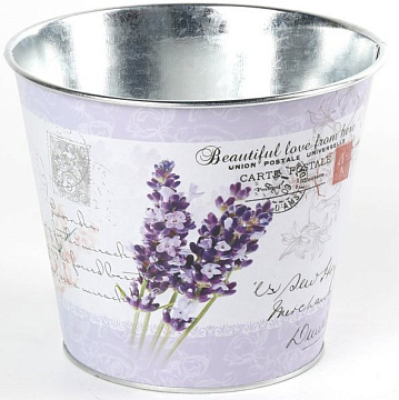 Декоративное кашпо "Весенняя любовь" D17XH14CM/B12, металл