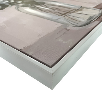 Картина "Эвкалипт", 30% ручная работа, рама пластиковая, 50*70*3,5