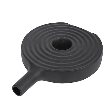 Ваза керамическая, цвет черный, 21*28,2 см