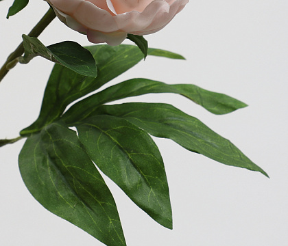 Цветок искусственный декоративный "Пион", H58*D11 см., персиковый