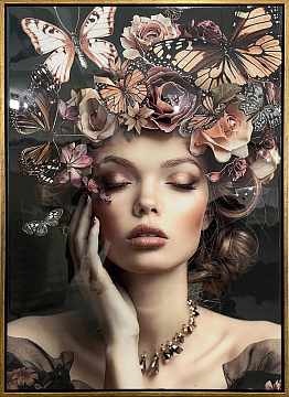 Постер "Красота I" c глянцевым покрытием, рама пластиковая, 50*70*3,5