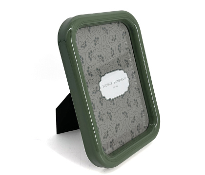 Фоторамка декоративная из МДФ, цвет зеленый, со стеклом, 13x18 см