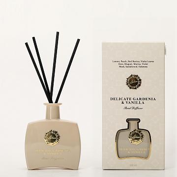 Ароматический диффузор с палочками 100 мл., Delicate Gardenia & Vanilla/Нежная гардения и ваниль
