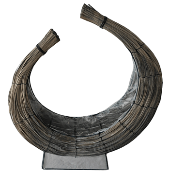 Корзина плетеная (ива): 42x13xH47, 1 шт., коричневый