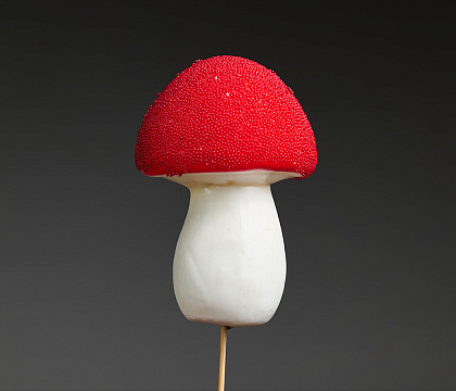 Гриб декоративный 7*12 см на вставке, 25 см
