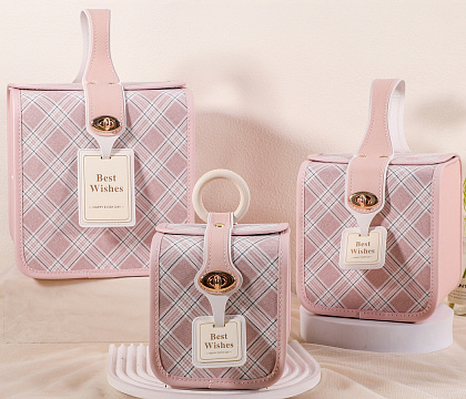 Набор коробок "Изобилие "20,9*21,2*22, 16,3*16,3*17,5, 13,3*13,3*15 см, 3 шт., светло-розовый