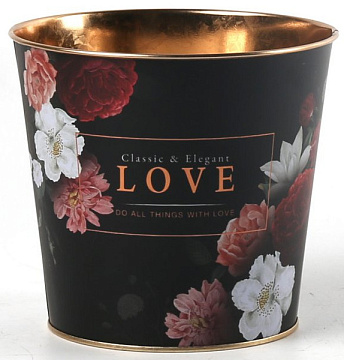 Декоративное кашпо "Классика" D13.3X11.5CM B:D9.8CM, металл