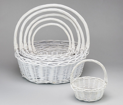 Н-р корзин (ива): D55*15H*54HH,D48*17H*49HH,D42*15H*45HH,D35*13H*40HH,D30*11H*35HH,D24*9H*30HH, 6 шт