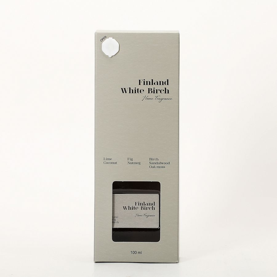 Ароматический диффузор с палочками 100 мл., Finland White Birch/Скандинавская свежесть