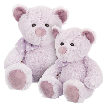 Игрушка мягконабивная ТМ "Relana" Мишка лавандовый с бантиком, 24 см, в/п 23*22*15 см
