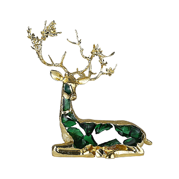 Статуэтка декоративная "Лесной олень I", цвет зеленый, 22*13,5*23 см