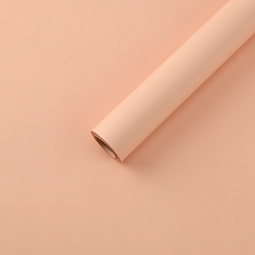 Упак. материал матовая пленка "Фаворит new" однотонная, 50 мкр, 50 см х 10 м, персиковый