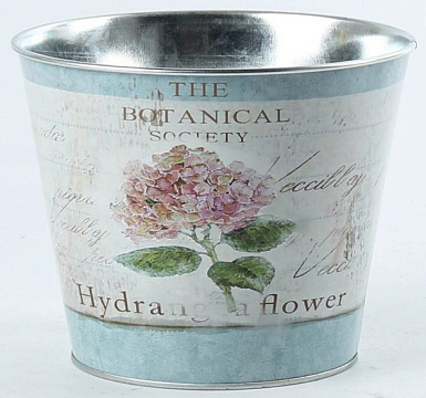 Декоративное кашпо 'Гортензия" 16,5XH13,5CM/B12, металл
