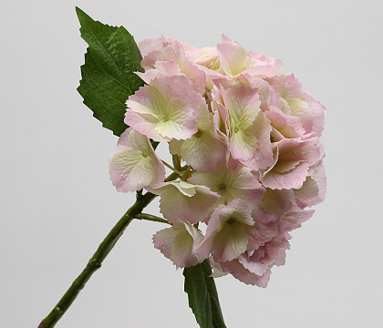 Цветок искусственный декоративный "Гортензия", H57*D18 см., светло-розовый