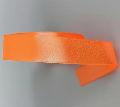 Лента атласная, на пене, односторонняя, 25 мм х 25 ярд,, оранжевый (5 шт/упак)